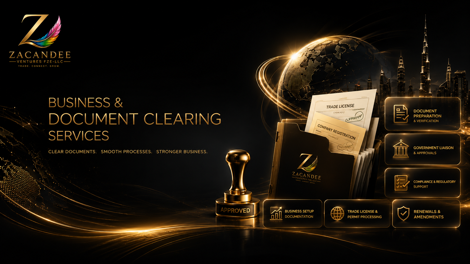 Document Clearing cinematic visual